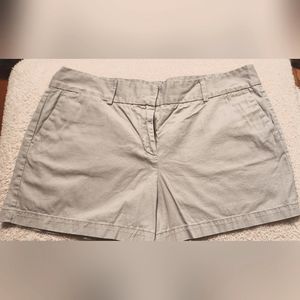LOFT women's twill shorts, gray, size 14